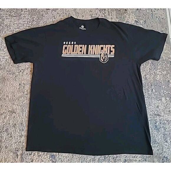 NHL Hockey Las Vegas Golden Knights T Shirt Size XL Black - Picture 1 of 6